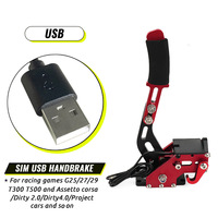 Frein à main Crastp pour volant de course, en alliage d'aluminium, filaire USB, compatible avec les jeux PC Steam