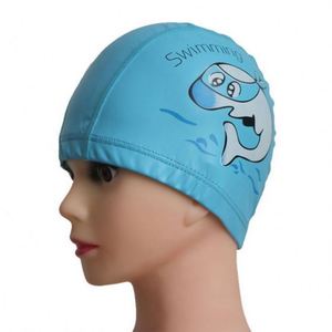 Bonnet de bain confortable en nylon enduit de couleur unie pour femme, bonnet de bain universel - Product Image 1