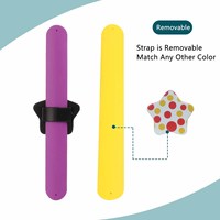 Bracelet magnétique en forme d'étoile à cinq branches, pince à cheveux magnétique, aimant pour raquette, bracelet en silicone magnétique, bande de fixation pour cheveux