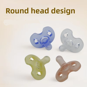 Produttore di Silicone per alimenti per neonati ciuccio per bambini a testa piatta e tonda aiuto per dormire per 0-12 mesi - Product Image 2