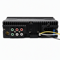 VOLOX 6-CH-RCA 1 DIN Araba Oynatıcısı için 50Wx4 Yüksek Güçlü 7 Renkli Işıklar Stereo Çift USB Uzaktan Kumandalı FM Verici