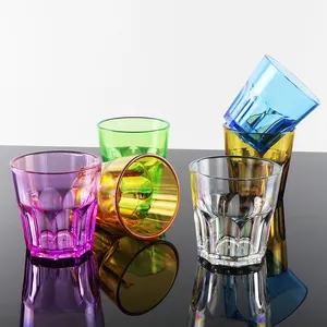 Vasos de plástico transparente para jugos, vaso de agua, promoción, 200ml