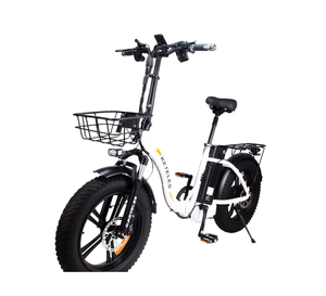 Bicicleta Eléctrica Plegable con Neumáticos Anchos, 45 MPH, 48V 1000W 13AH 20 X4.0, Tipo Step-Thru, Disponible para Envío Inmediato, Económica - Product Image 1