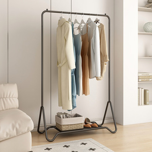 Clothes Rack Floor Standing Stainless Steel Rectangle Dress Hanger Living Room Storage Drying Indoor Use - Product Image 4