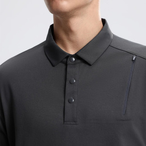 JAC22 B1027 <span class=keywords><strong>Polo</strong></span> Sportiva da <span class=keywords><strong>Uomo</strong></span> Traspirante ad Asciugatura Rapida a Maniche Lunghe, Semplice e Comoda con Colletto Rovesciato - Product Image 3