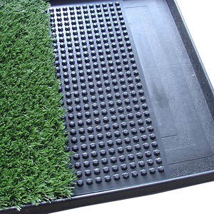 2023 nouveau Style d'herbe chiot formation Pet toilette pipi tampons en plastique pot chien plateau avec effet d'herbe pour un entraînement réussi - Product Image 3