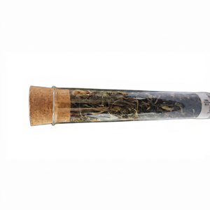 Tube en verre borosilicate cylindrique avec bouchon en liège, différentes tailles de 16x150 à 40x200, récipient de stockage de laboratoire - Product Image 1