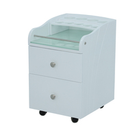 Chariot roulant professionnel pour mini salon de manucure Kangmei Furniture avec roues