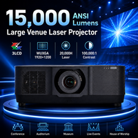 Projecteur laser professionnel 3LCD 15000 ANSI Lumens WUXGA pour salles de conférence et projection en grandes salles