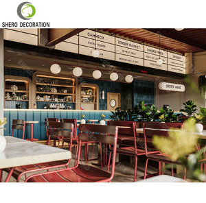 Design d'intérieur de restaurant haut de gamme Idées d'aménagement de salle à manger complète Meubles de restaurant durables - Product Image 1