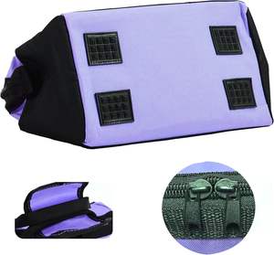 กระเป๋าเครื่องมือผ้า Oxford 600D สีม่วง <span class=keywords><strong>Dr</strong></span>.tough สำหรับผู้หญิง ช่องใส่ของกว้าง 13 นิ้ว 8 ช่อง รับผลิตแบบ OEM/ODM - Product Image 4