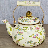 Marmite à soupe et à bouillon classique en émail de 2,5 L avec filtre, antiadhésive, compatible lave-vaisselle, pour cuisinières à gaz et à induction, hôtels, foyers