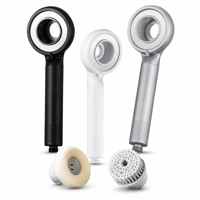 Pommeau de Douche Filtrant Portable avec Anneau Inhibiteur de Tartre KDF, Cartouche en Fibre de Carbone, Kit Filtre de Douche Économiseur d'Eau à Haut Débit