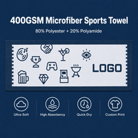 Serviette de sport rafraîchissante instantanée, super absorbante et respirante, pour le cou, idéale pour le golf, le tennis, le camping en plein air, la randonnée et le trekking