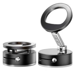 Nouveau support de téléphone magnétique pliant 360 degrés rotatif ventouse en métal support de téléphone de voiture montage de fenêtre paresseux incontournable - Product Image 1