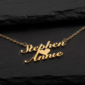 Özel 18K altın kaplama paslanmaz çelik isim zinciri Trendy arapça yazılı bilezik kolye Dropshipping moda partiler - Product Image 4