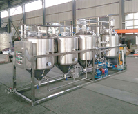 Équipement de raffinage de pétrole brut à prix d'usine, équipement de raffinage d'huile comestible, réservoir de déparaffinage et de désodorisation, usine de raffinage d'huile de palme