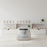 Boîte de séchage de luxe en plastique pour animaux de compagnie (chiens et chats) avec contrôle intelligent de la température et déshumidification, 70L, cabine de séchage pour animaux de compagnie pour salle de bain