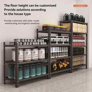 מתכוונן 5-שכבה ברזל מדפים אור החובה מסחרי תצוגת מתלה גובה-מערכת מתלה מתכת מתכווננת - Product Image 3