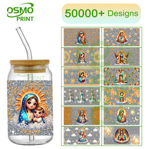 OSMO Plastique UV pour enveloppes de gobelets à paillettes 16oz 20oz Lavable Durable Motif papillon - Product Image 2