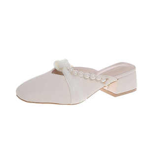 Chaussures compensées à plateforme tendance pour femme, à semelle épaisse, à enfiler, mi-talon, légères, pour le printemps et l'été en extérieur - Product Image 3