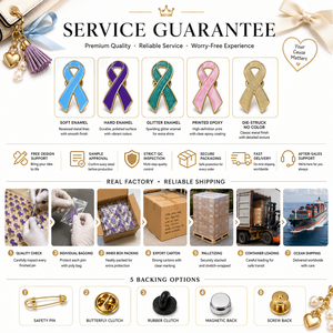 Spilla personalizzata in smalto duro, Distintivo in metallo placcato oro, Spilla da bavero a forma di nastro per la sensibilizzazione, Regalo per eventi di <span class=keywords><strong>beneficenza</strong></span> contro il cancro, Vendita all'ingrosso - Product Image 3