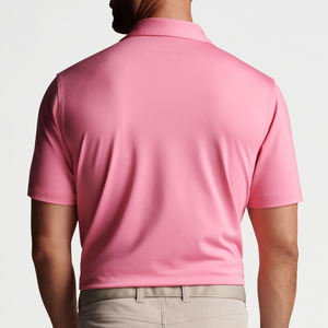 남성용 사용자 정의 로고 압축 빈 자수 특대 캐주얼 하이 퀄리티 승마 순면 200 Gsm 폴로 티셔츠 - Product Image 5