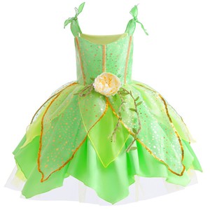 Disfraz <span class=keywords><strong>de</strong></span> Elfa Verde para Niñas, Disfraz <span class=keywords><strong>de</strong></span> Princesa para Halloween, Disfraz Infantil <span class=keywords><strong>de</strong></span> Organza para Actuaciones - Product Image 3