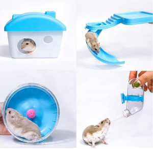 Habitat de plateau en plastique en métal Portable de haute qualité pour petits animaux maison de fermeture à bouton pour Hamsters gerbilles Chinchillas - Product Image 3