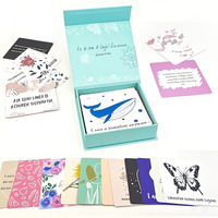 Vente en gros de jeux de cartes de tarot Oracle Affirmation personnalisés pour application familiale imprimés avec des conceptions personnalisées