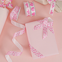 Ensemble de rubans personnalisés en gros-grain et satin pour emballage cadeau, décoration, puzzle, sensibilisation à l'autisme, sensibilisation au cancer du sein, pour nœuds DIY