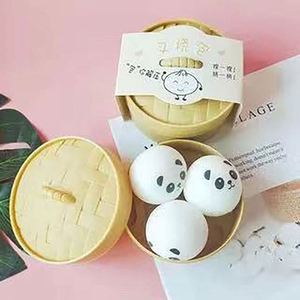 New Dumpling Stress Balls <b>Fidget</b> Sensory Squeeze Squishy Dumpling Toy Stress Relief Bun Toy with Food Steamer Stretchy Toys - Product Image 3