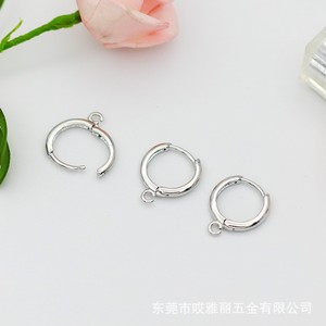 Aros de acero inoxidable para pendientes, 10 mm, 12 mm, alambre redondo, accesorios de joyería DIY para la fabricación de pendientes, accesorios unisex. - Product Image 3