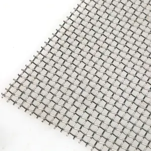 SUS 304 316 316l 6 8 10 12 14 20 rete metallica tessuta aggraffata dell'acciaio inossidabile della maglia
