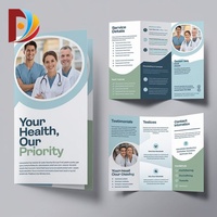 Conception personnalisée de prospectus tri-pli pour entreprise, impression de menus de restaurant, service d'impression publicitaire, impression de brochures format A4