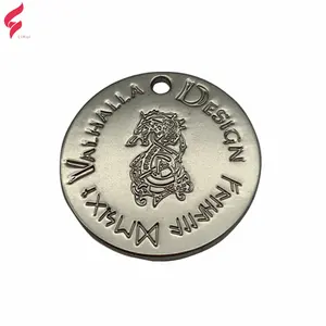 Merek Desain Baru Logo Label Metal Charm Logo Fitting Aksesori Pesona Kustom Logam Pesona Tag untuk Membuat Perhiasan