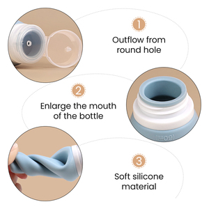 Bouteilles en silicone multifonctionnelles, faciles à presser, étanches, réutilisables, zéro déchet, pour vos soins de la peau, idéales pour les voyages. - Product Image 2
