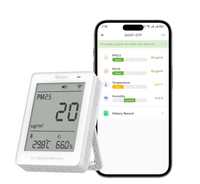 Chipsrsun SONOFF AirGuard Moniteur intelligent de la qualité de l'air intérieur, PM2.5/PM10, capteur de température et d'humidité, affichage en temps réel