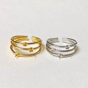 อุปกรณ์ DIY 10569 แหวนเงินแท้ S925 สำหรับใส่เครื่องประดับ แหวนเปล่าสำหรับใส่ไข่มุกทรงกลมขนาด 7-10 มม. - Product Image 3