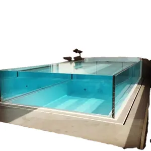 100% material lucite High light transmittance over 97% clear acrylic swimming pool window