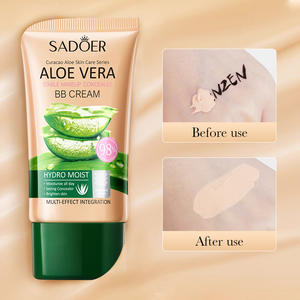 Base de Maquillaje de Aloe Vera de Alta Calidad con Color Natural - Blanco Marfil - Rubor y Crema <span class=keywords><strong>BB</strong></span> que Realza el Maquillaje 40g - Product Image 4