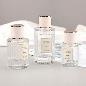 Luxury 50ml Custom Empty <b>Perfume</b> <b>Bottles</b> Round Refillable Glass <b>Perfume</b> <b>Bottle</b> With Pump - Product Image 3