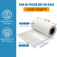 Película PET DTF de gran volumen para transferencia térmica, personalizada, al por mayor, en hojas, lista para prensar, para ropa, bolsos, calzado, prendas de vestir, gorras y guantes, de fábrica