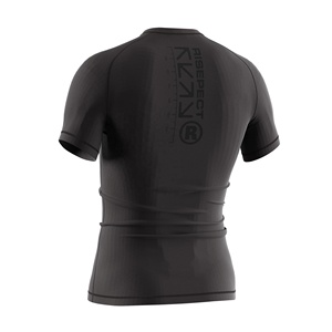 Rashguard BJJ à manches courtes pour homme, avec bande de maintien en silicone, impression sérigraphique du logo de la marque et du club, équipement d'entraînement No-Gi - Product Image 6
