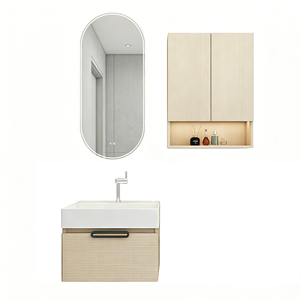 <span class=keywords><strong>Mobile</strong></span> bagno con <span class=keywords><strong>lavabo</strong></span> da 24 pollici, in compensato anticato, lucido, per spazi ridotti - Product Image 1