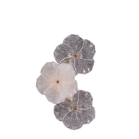 Luxe chevet chambre applique murale moderne Simple fleur salon fond tenture murale lampe