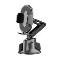 Nouveau support de téléphone portable pour tableau de bord de voiture, clip de fixation, support adhésif en ABS, tablette flexible, étanche, rétractable