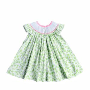 Customized Smocked <strong>Dress</strong> for Girls Custom Embroidery Animal Pattern Wholesale Printed <strong>Baby</strong> <strong>Dresses</strong> with Custom Letter Design - Product Image 2
