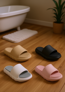 Ciabatte da donna in EVA stile nuvola, a punta aperta, ultra morbide, antiscivolo, per tutte le stagioni, da indossare in casa, taglia 27 - Product Image 2