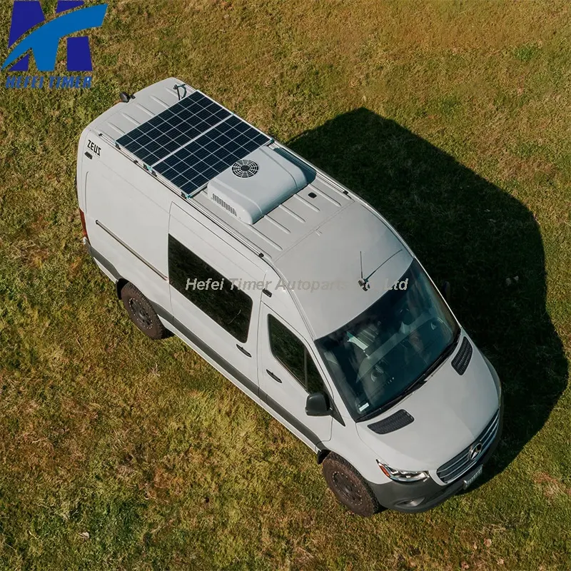 टिकाऊ 12/24 वोल्ट शीर्ष-घुड़सवार एकीकृत बैटरी संचालित पूरी यूनिट के लिए कार हवा पार्किंग कूलर कंडीशनर ट्रक आर. वी. नाव वैन